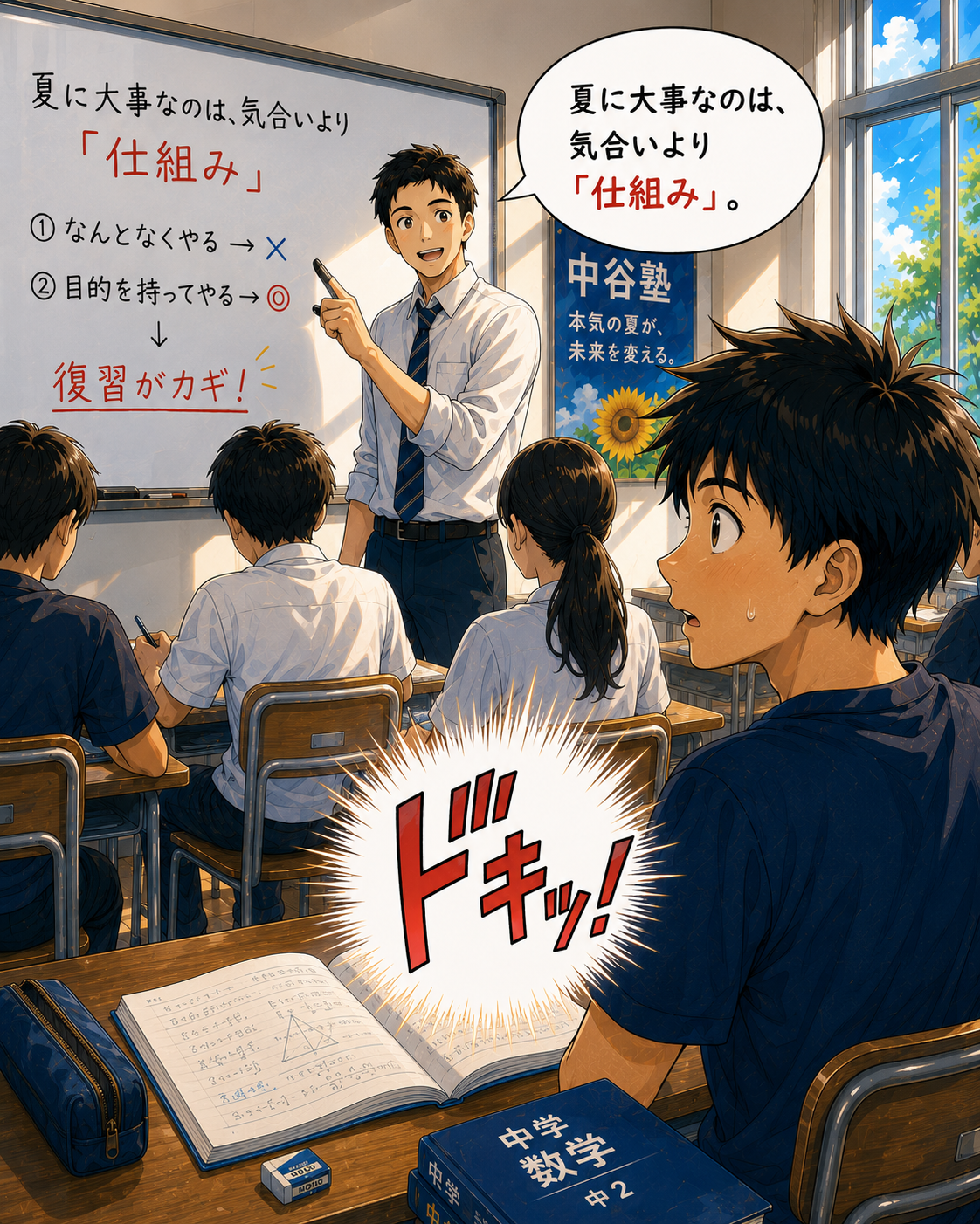 泰地先生の授業、ドキッとする悠真