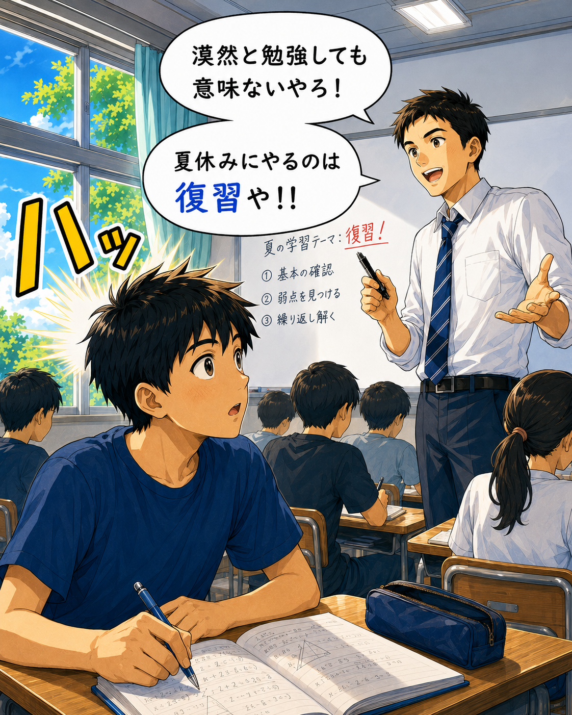 ノートに書き込む悠真、最初の変化