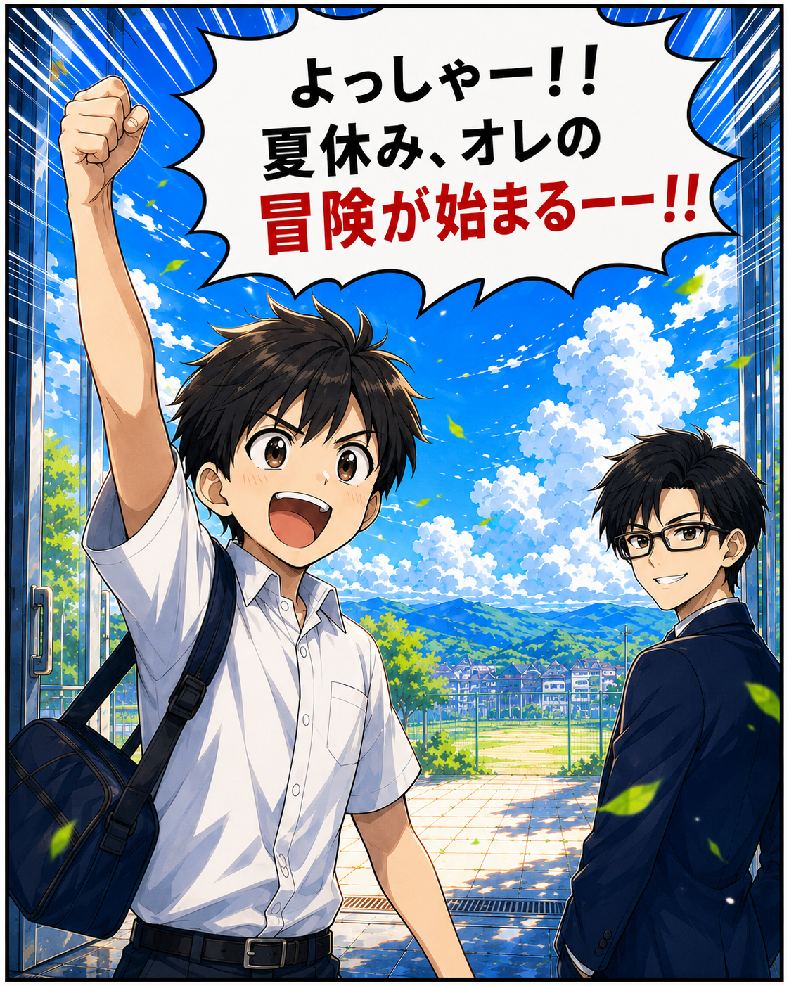 よっしゃー！夏休み、オレの冒険が始まる