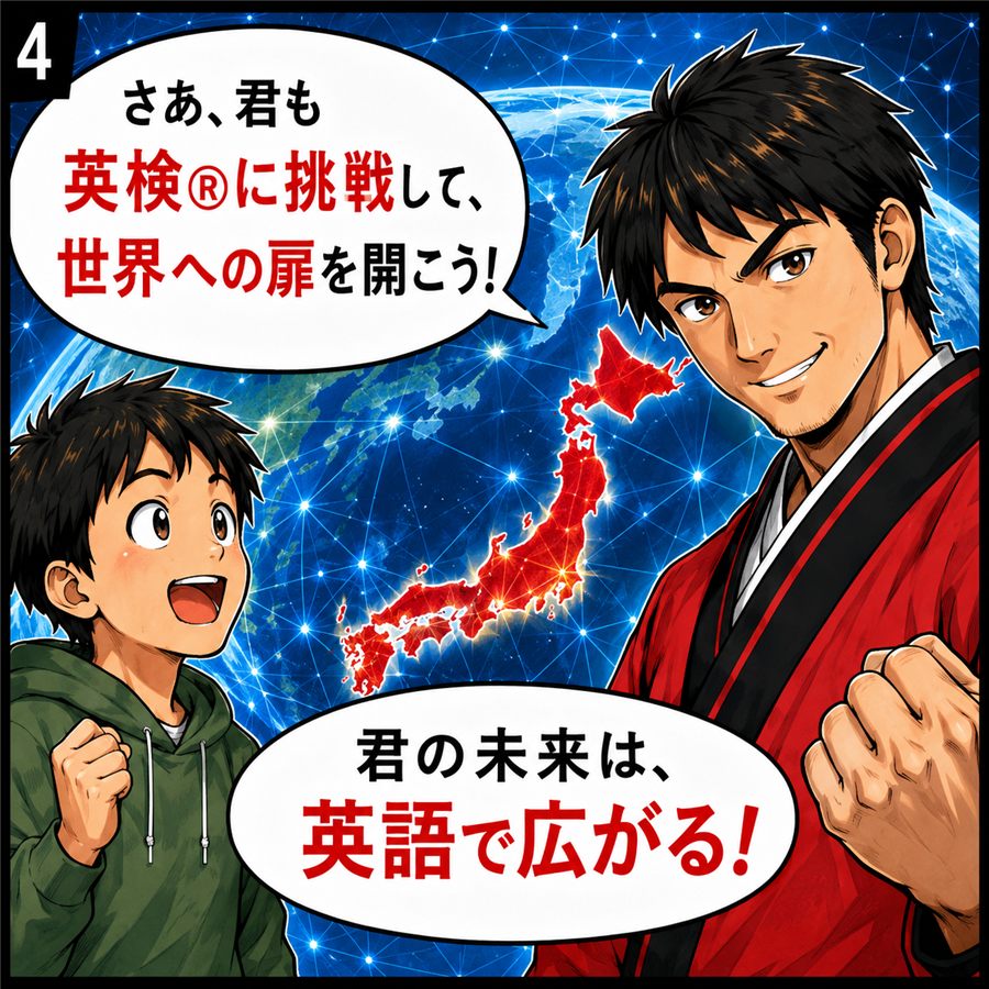 英語で未来が広がることを伝える馬渡サムライ