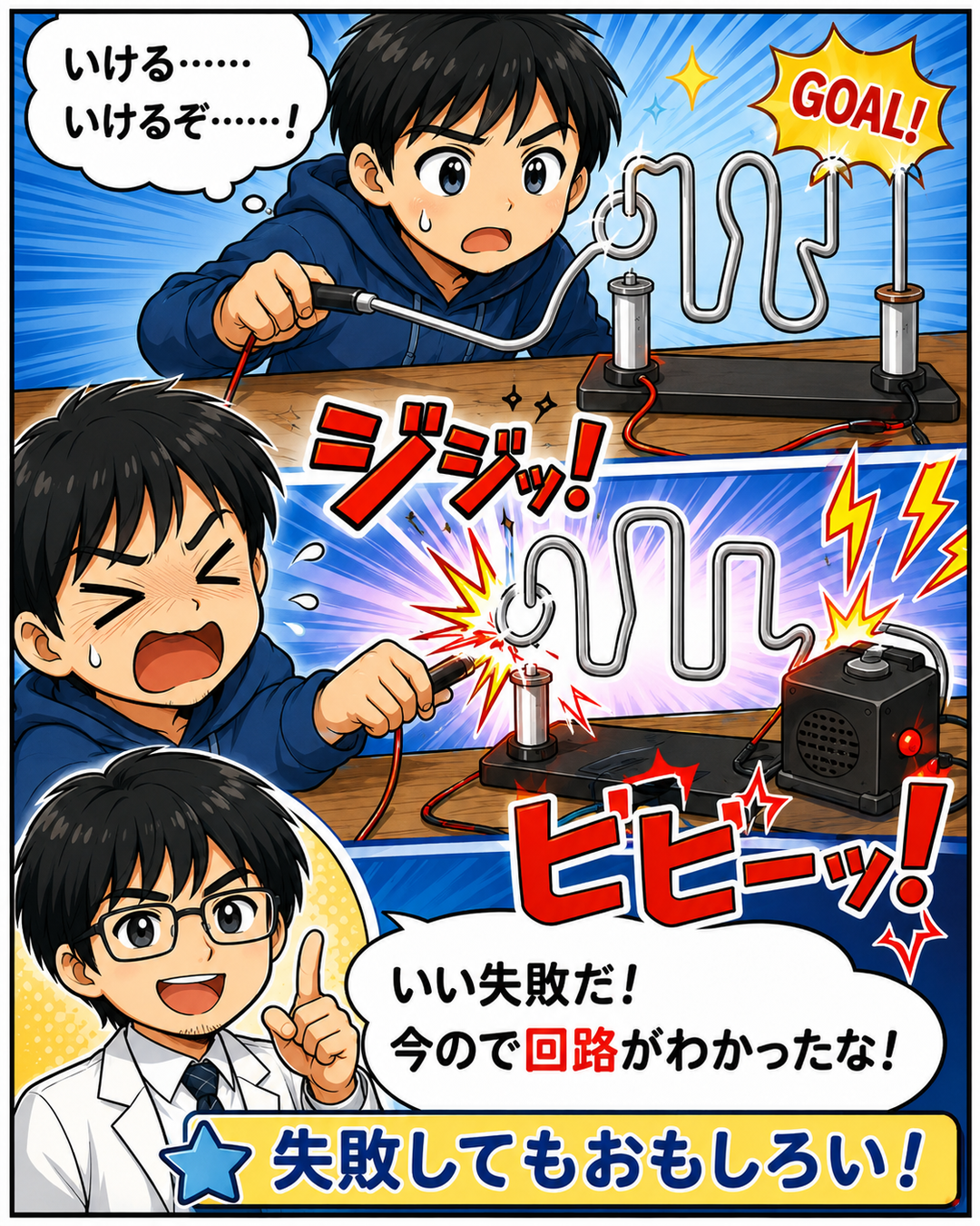 イライラ棒を自分で作る